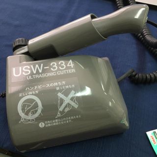 超音波カッター  USW-334 替刃&六角棒スパナ付 本多電子製(はさみ/カッター)