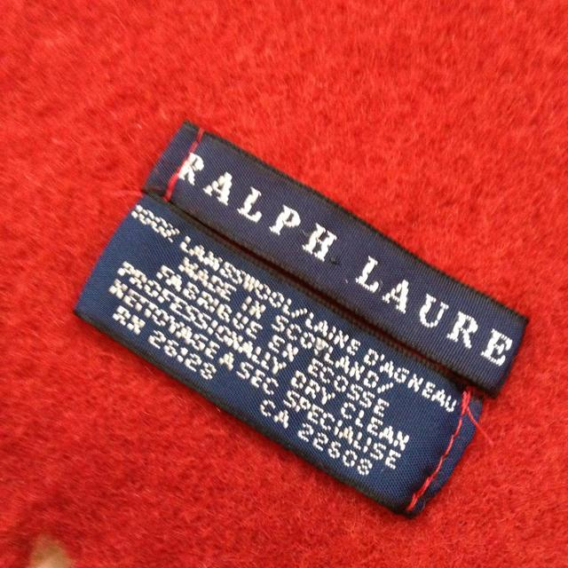 Ralph Lauren(ラルフローレン)のラルフローレン♡赤マフラー レディースのファッション小物(マフラー/ショール)の商品写真