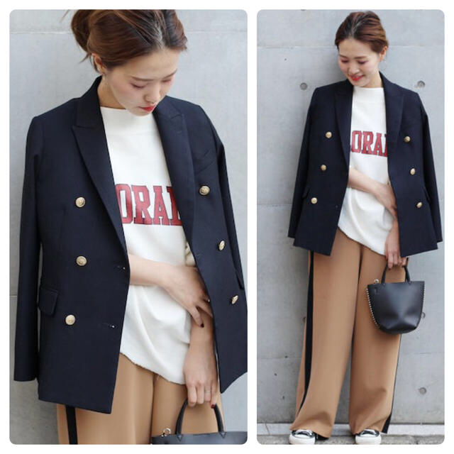 JOURNAL STANDARD relume T/W ギャバ ネイビーブレザー オリジナル www