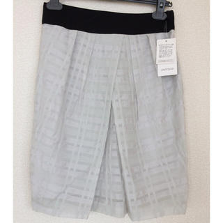 アンタイトル(UNTITLED)のUNTITLED  シースルー 高級 デザイン スカート 2(ひざ丈スカート)