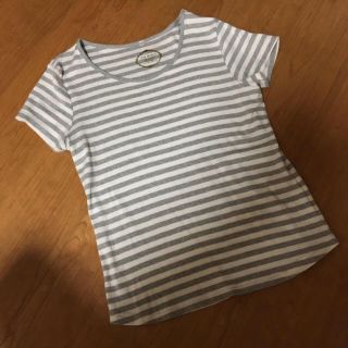 ニッセン(ニッセン)の綿100＊ボーダーシャツ(Tシャツ(半袖/袖なし))