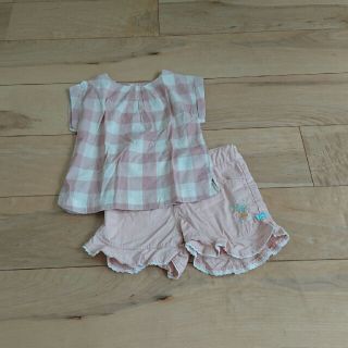 ベビーギャップ(babyGAP)のSale！babyGAP☆ピンクのギンガムチェックブラウス！新品同様！(ブラウス)