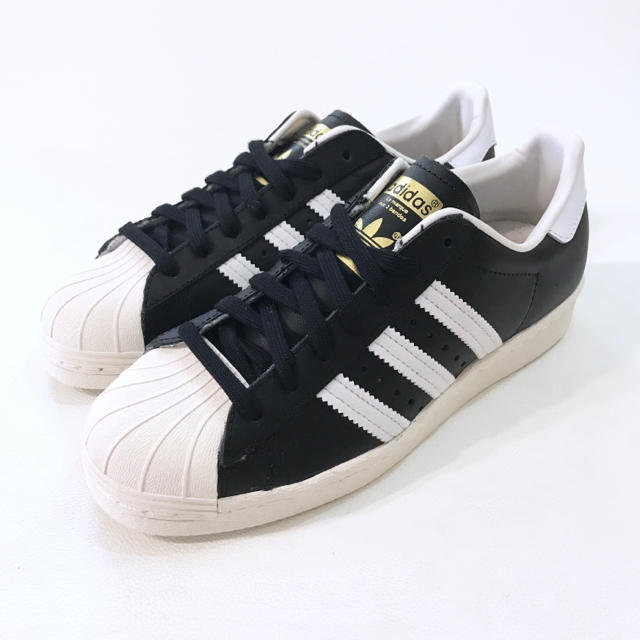 新品23adidas SS80s アディダス スーパースター80s 黒白T603