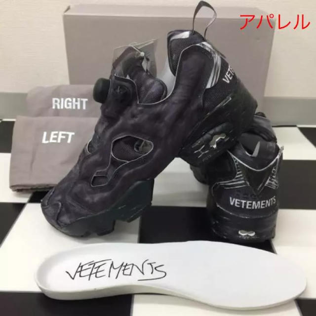 レディース新品 25cm VETEMENTS Reebok ヴェトモン ポンプヒューリー