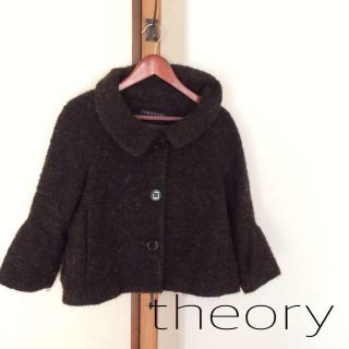 セオリー(theory)のセオリーショートコート(ノーカラージャケット)