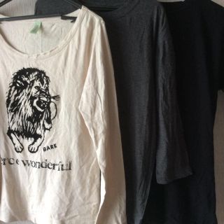 ユニクロ(UNIQLO)のTシャツ  3枚組(Tシャツ/カットソー(七分/長袖))