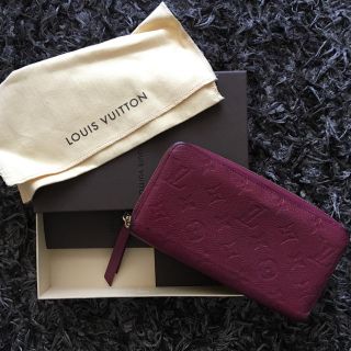 ルイヴィトン(LOUIS VUITTON)のヴィトン モノグラム長財布 ワインレッド(財布)