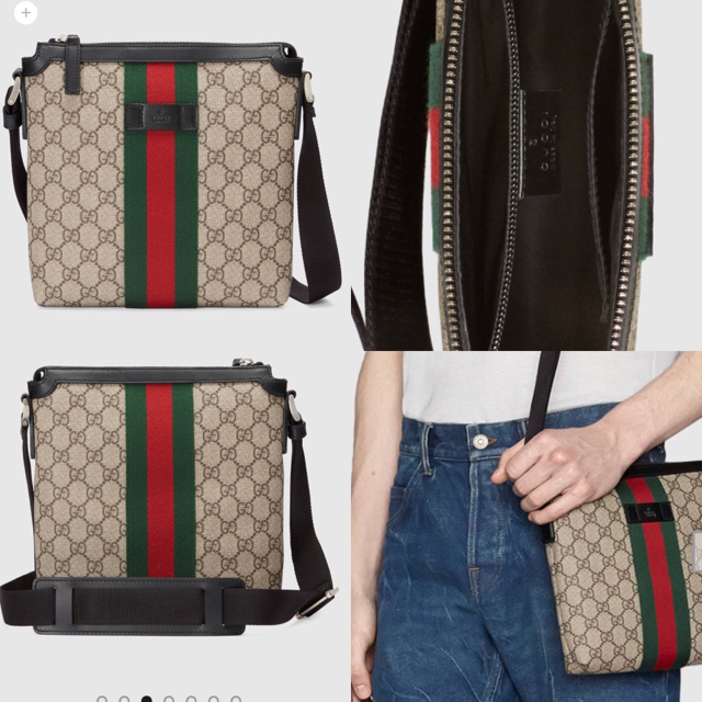 Gucci(グッチ)のウェブ GGスプリーム  グッチ ショルダーバッグ 正規品 siii様 5/17 メンズのバッグ(メッセンジャーバッグ)の商品写真