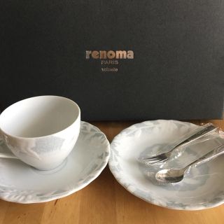 レノマ(RENOMA)のホクホク様専用☆renoma ペア カップ and ソーサー+ケーキ皿☆(食器)