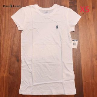 ポロラルフローレン(POLO RALPH LAUREN)のPOLO RALPH LAUREN　ホワイトワンポイントT　Ws（XS）　新品(Tシャツ(半袖/袖なし))