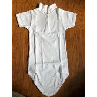 プチバトー(PETIT BATEAU)のプチバトー ロンパース  ホワイト  36m 94cm 美品(下着)