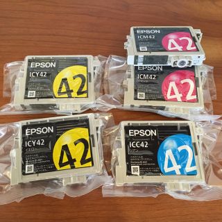 エプソン(EPSON)のEPSON純正インク新品未使用 ICY42セット(オフィス用品一般)