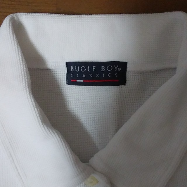 BUGLE  BOY綿100%白半袖シャツ レディースのトップス(シャツ/ブラウス(半袖/袖なし))の商品写真