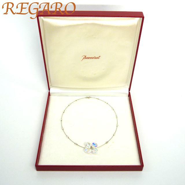 Baccarat - バカラ baccarat チョーカー ネックレス シルバー925 花 フラワー
