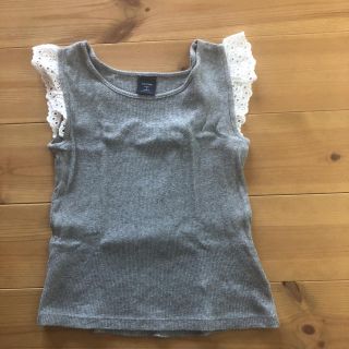 ベビーギャップ(babyGAP)の美品ベビーギャップ肩レースフリルリブタンク110(Tシャツ/カットソー)