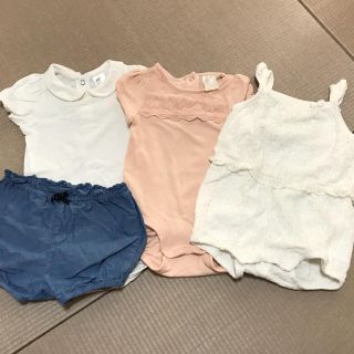 エイチアンドエム(H&M)のh&m ♡ 女の子ベビー服セット(ロンパース)