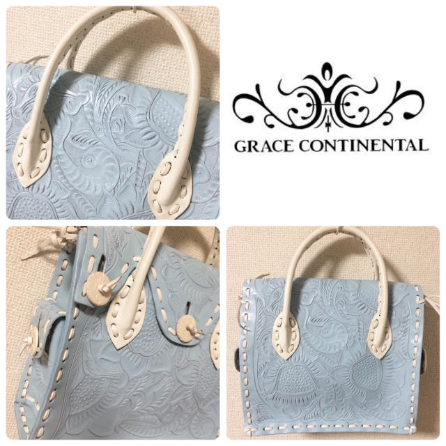 GRACE CONTINENTAL(グレースコンチネンタル)の昨年購入♡グレースコンチネンタル新品♡ステッチマエストラ♡カービングバッグ レディースのバッグ(トートバッグ)の商品写真