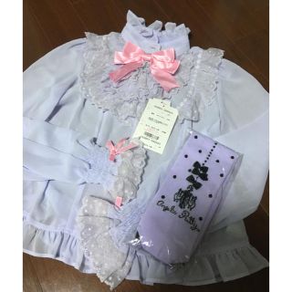 アンジェリックプリティー(Angelic Pretty)のラベンダーブラウス、ソックスセット(シャツ/ブラウス(長袖/七分))