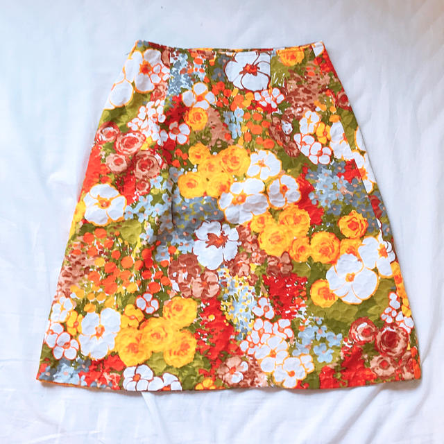 Grimoire(グリモワール)の70s ヴィンテージ 花柄 スカート レディースのスカート(ひざ丈スカート)の商品写真