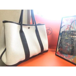 エルメス(Hermes)の20日まで値引き中☆美品☆エルメス☆ガーデンパーティPM☆⬜︎H☆マロン(トートバッグ)