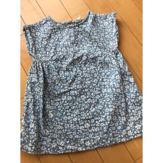 ベビーギャップ(babyGAP)のbabygap♡花柄デニムワンピース(ワンピース)