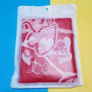 スヌーピー(SNOOPY)のSNOOPY タオル 赤(タオル/バス用品)