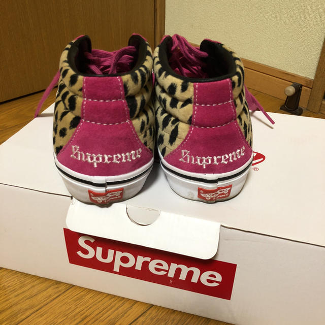 Supreme(シュプリーム)のsupreme VANS sk8MID PRO ヒョウ柄 pink ピンク メンズの靴/シューズ(スニーカー)の商品写真