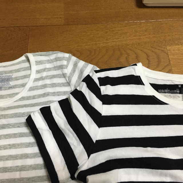 MUJI (無印良品)(ムジルシリョウヒン)の無印 ボーダーTシャツ レディースのトップス(Tシャツ(半袖/袖なし))の商品写真