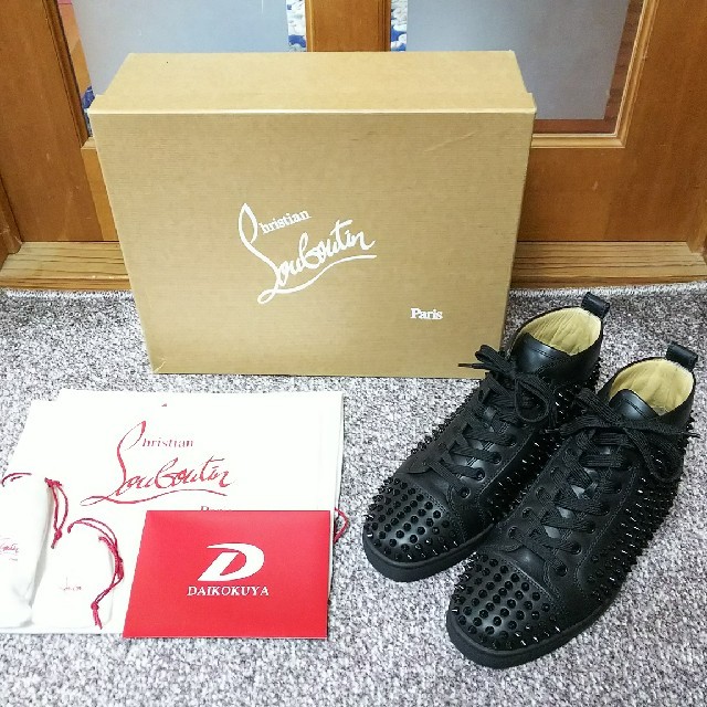 Christian Louboutin(クリスチャンルブタン)のルブタン ハイカットスニーカー 39.5 メンズの靴/シューズ(スニーカー)の商品写真