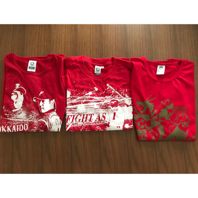 北海道日本ハムファイターズ(ホッカイドウニホンハムファイターズ)の日本ハムファイターズ  アジアンフェスタ Tシャツ3枚セット スポーツ/アウトドアの野球(記念品/関連グッズ)の商品写真