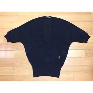 バレンシアガ(Balenciaga)のバレンシアガ BALENCIAGA.KNITS 半袖ニットTOP 黒36(ニット/セーター)