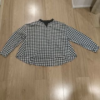 ザラ(ZARA)の☆週末値下げ☆ZARA ボトルネック ブラウス ギンガムチェック(シャツ/ブラウス(長袖/七分))