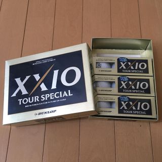 ダンロップ(DUNLOP)のxxio ゴルフボール新品９球 & ロングティー(ゴルフ)