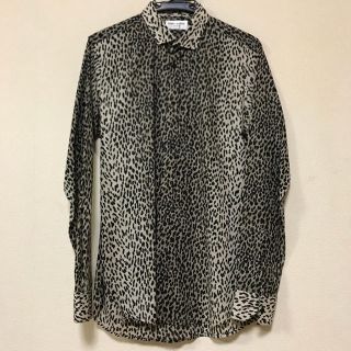 サンローラン(Saint Laurent)のみ様専用 サンローラン babycat柄 シャツ ヒョウ柄 エディスリマン(シャツ)