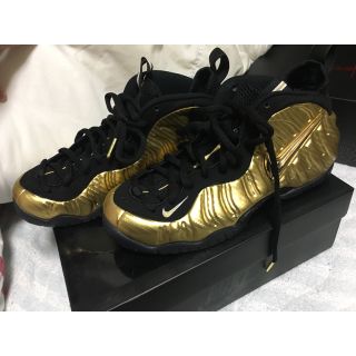 ナイキ(NIKE)のNIKE AIR FOAMPOSITE PRO  METALLIC GOLD(スニーカー)