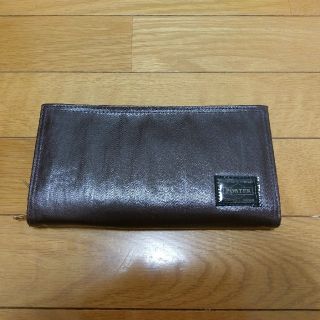 ポーター(PORTER)のPORTER ラウンドファスナー長財布 ブラウン(長財布)