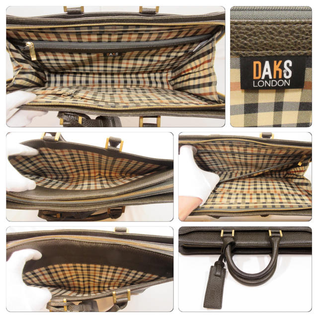 DAKS(ダックス)の美品■DAKS ダックス ビジネスバッグ レザーハンドバッグ 本革 カッコいい メンズのバッグ(ビジネスバッグ)の商品写真