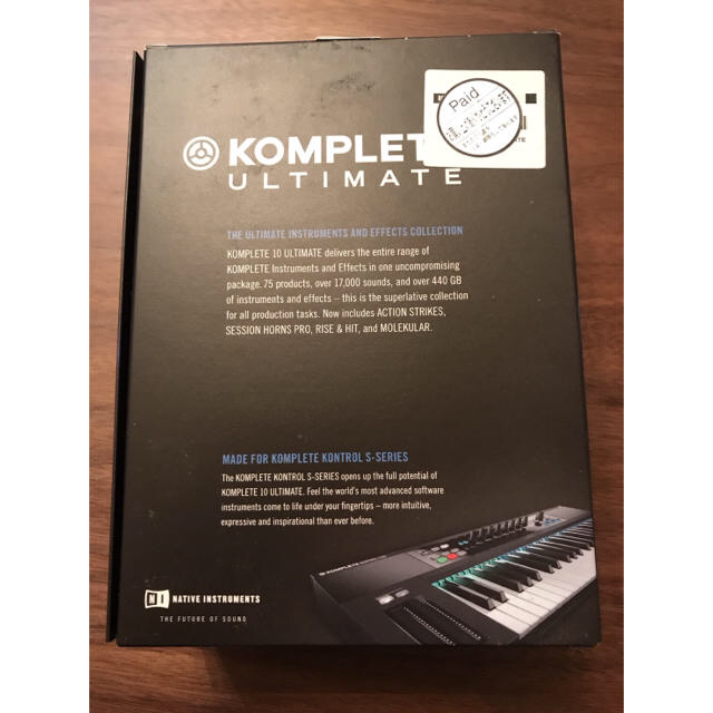 NI KOMPLETE 10 ULTIMATE 正規ライセンス 譲渡