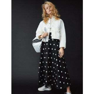 マウジー(moussy)のMOUSSY ドットスカート(ロングスカート)