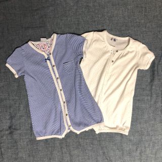 プチバトー(PETIT BATEAU)のプチバトー セット 夏 女の子(ロンパース)