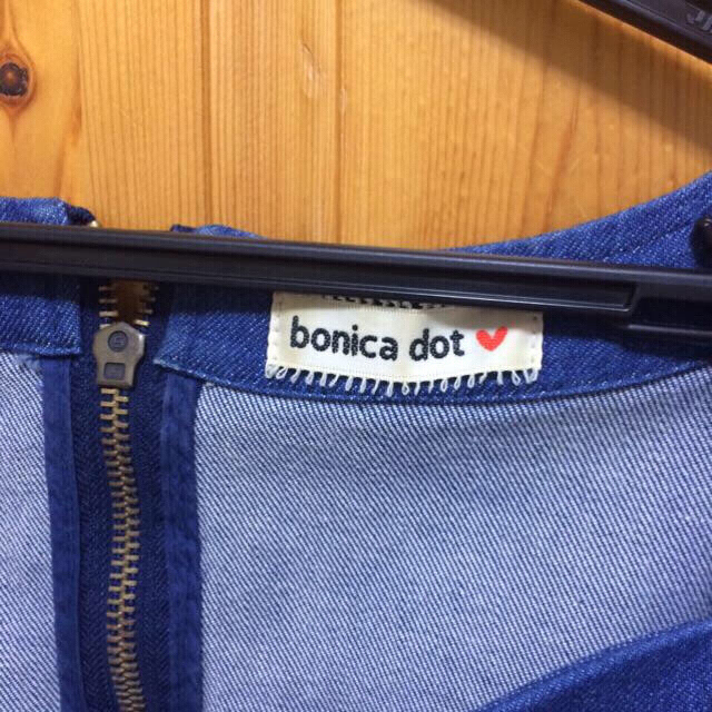 bonica dot(ボニカドット)のボニカドット デニムワンピース レディースのワンピース(ひざ丈ワンピース)の商品写真