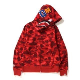 アベイシングエイプ(A BATHING APE)のBAPE COLOR CAMO SHARK FULL ZIP HOODIE(パーカー)