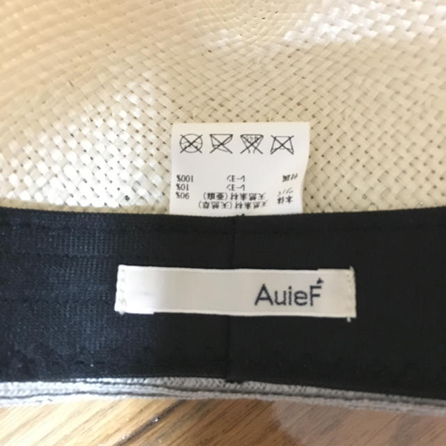 AuieF(アウィーエフ)のkaede様専用☆AuieF夏用ハット レディースの帽子(麦わら帽子/ストローハット)の商品写真