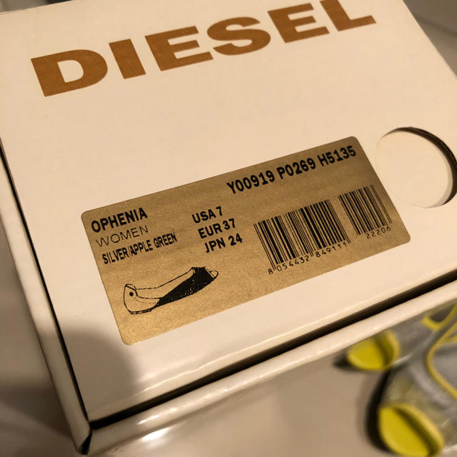 DIESEL(ディーゼル)の専用♡DIESELオープントウパンプス(イエロー) レディースの靴/シューズ(ハイヒール/パンプス)の商品写真