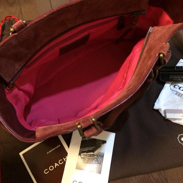 COACH(コーチ)のCOACH スェードバック レディースのバッグ(ハンドバッグ)の商品写真