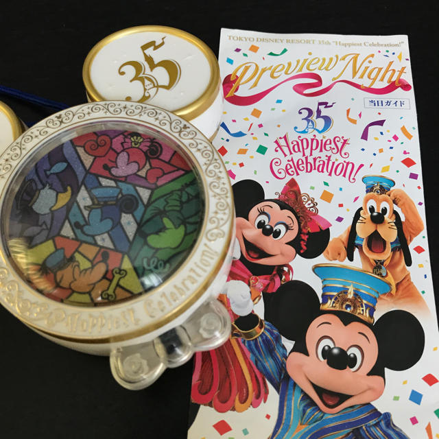 Disney(ディズニー)の東京ディズニーランド 35周年 プレビューナイト 記念品 セット 非売品 エンタメ/ホビーのコレクション(ノベルティグッズ)の商品写真