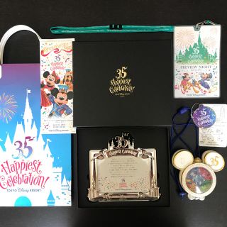 ディズニー(Disney)の東京ディズニーランド 35周年 プレビューナイト 記念品 セット 非売品(ノベルティグッズ)