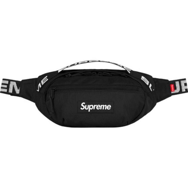 18ss Supreme Waist Bag Black