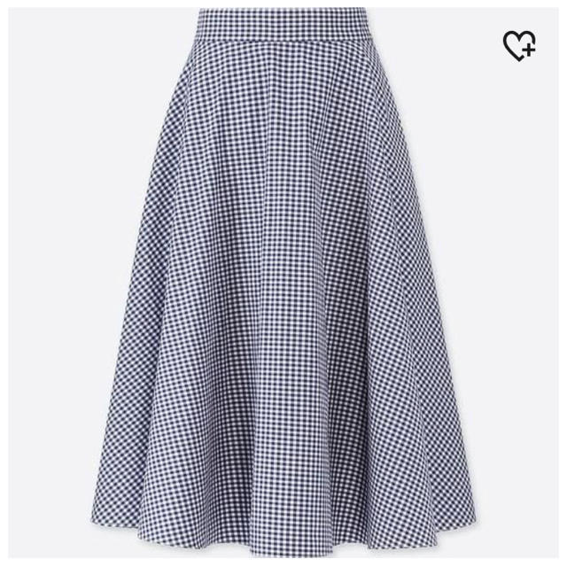 UNIQLO(ユニクロ)のユニクロ サーキュラースカート(ギンガムチェック73〜77cm丈標準) レディースのスカート(ひざ丈スカート)の商品写真