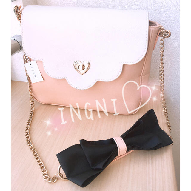 INGNI(イング)の♡りえこ様♡【未使用】♡INGNI スカラップバッグ♡ レディースのバッグ(ショルダーバッグ)の商品写真